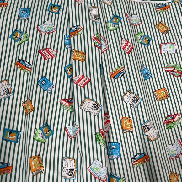 Zara Women's Striped Floral Mini Dress - Blue and White - Picture 4 of 6